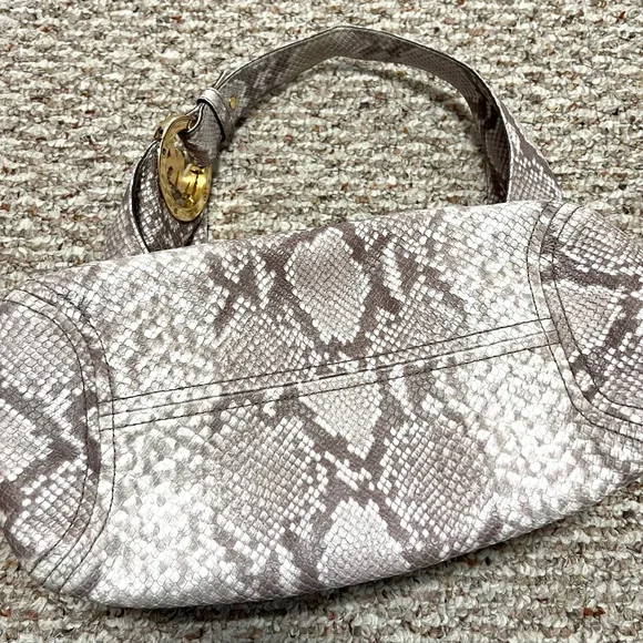 Authentic MK Python Print Hobo Shoulder Bag - Picture 4 of 5